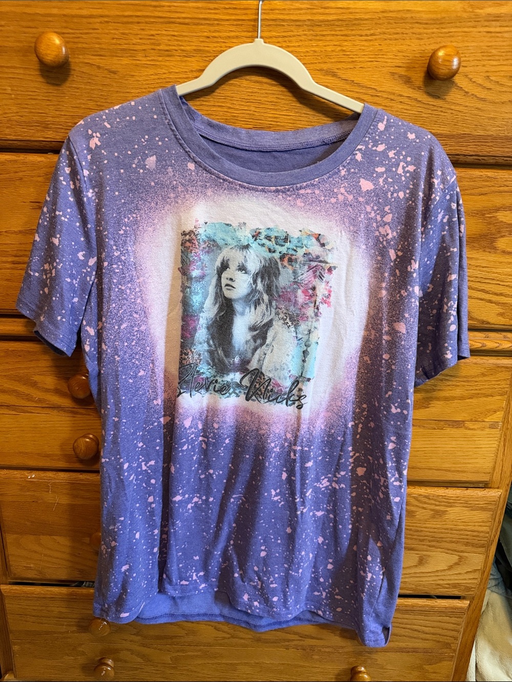 Purple Splatter Short Sleeve Graphic Tee